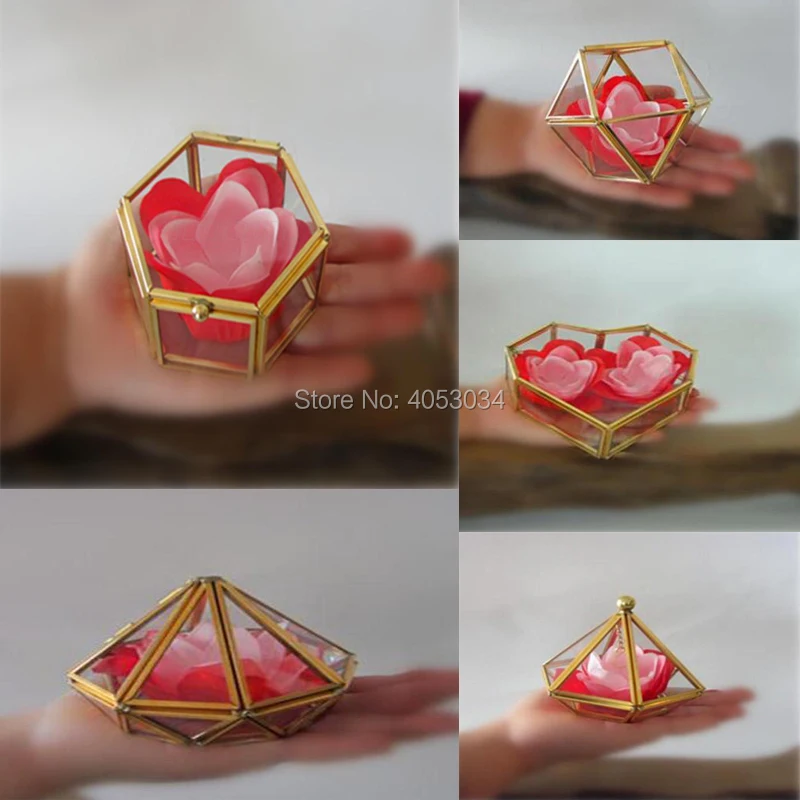 Nordic mini copper lead wedding bridesmaid holds ring box Geometrical Clear Glass Jewelry Box Jewelry Organize Holder
Nordic mini copper lead wedding bridesmaid holds ring box Geometrical Clear Glass Jewelry Box Jewelry Organize Holder