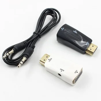 200pcs HDMI to VGA Adapter Converter Cable with Audio Cable Support HD 1080P for Xbox X360 PS3 PS4 PC Laptop TV
200pcs HDMI to VGA Adapter Converter Cable with Audio Cable Support HD 1080P for Xbox X360 PS3 PS4 PC Laptop TV