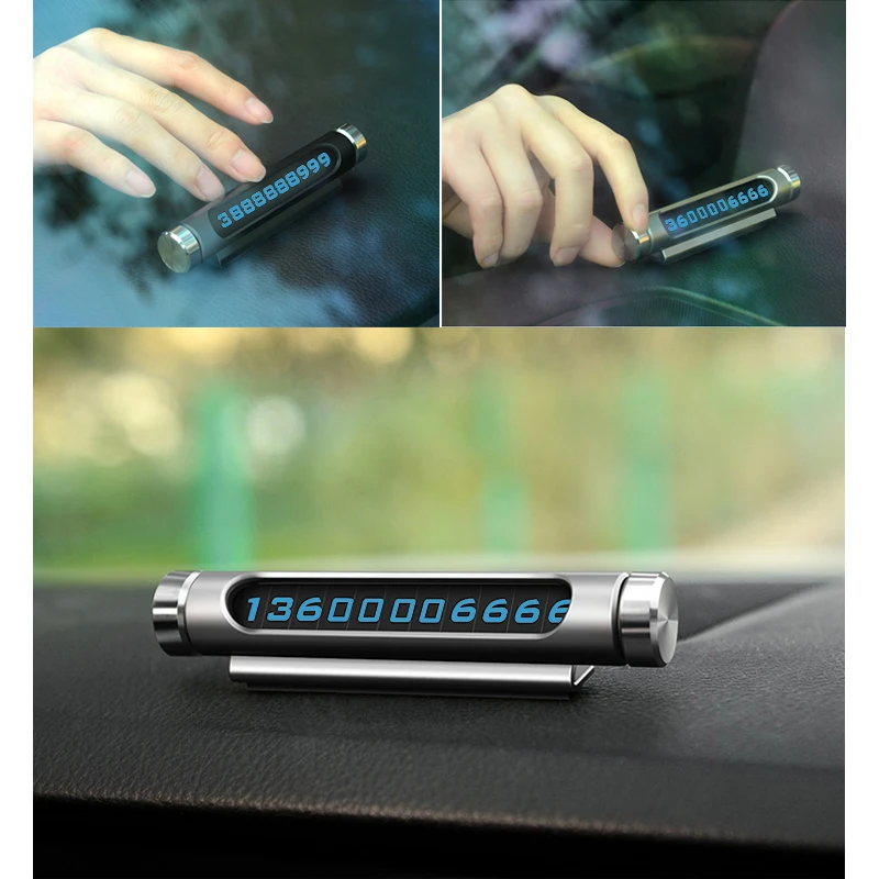 Car Luminous Parking Number Card Plate Sticker Hidden Phone Number 3D Mobile Auto Rotary Plates Car Interior Accessories
Car Luminous Parking Number Card Plate Sticker Hidden Phone Number 3D Mobile Auto Rotary Plates Car Interior Accessories