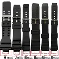 For casio Watches Watchband Silicone Rubber Bands EF Replace Electronic Wristwatch Band Sports Watch Straps 16mm 18mm 20mm 22mm