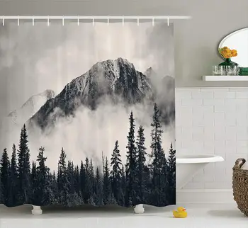 National Parks Home Decor Shower Curtain by, Canadian Smokey Mountain Cliff Outdoor Idyllic Photo Art, Fabric Bathroom Decor
National Parks Home Decor Shower Curtain by, Canadian Smokey Mountain Cliff Outdoor Idyllic Photo Art, Fabric Bathroom Decor