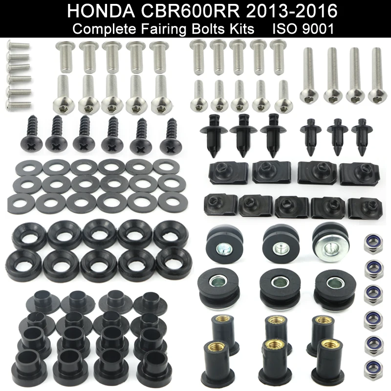 For Honda CBR600RR CBR 600RR 2013 2014 2015 2016 Complete Full Fairing Bolts Kit Screws Nuts Fairing Clips Stainless Steel
For Honda CBR600RR CBR 600RR 2013 2014 2015 2016 Complete Full Fairing Bolts Kit Screws Nuts Fairing Clips Stainless Steel