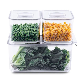 Food Grade 3PCS Kitchen Storage Box Refrigerator Fruit Vegetable Crisper Plastic Storage Boxes Fruit Basket Close Boxes
Food Grade 3PCS Kitchen Storage Box Refrigerator Fruit Vegetable Crisper Plastic Storage Boxes Fruit Basket Close Boxes