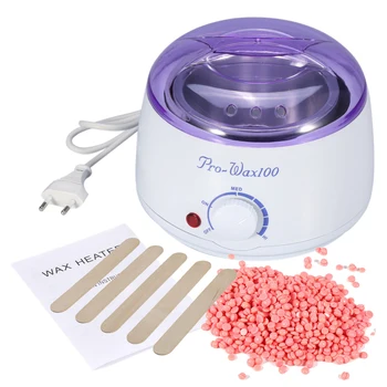 EU Plug Warmer Wax Beans Mini SPA Hand Epilator Feet Paraffin Wax Machine + 100g Hard Wax Beans Depilatory Hair Removal Tools
EU Plug Warmer Wax Beans Mini SPA Hand Epilator Feet Paraffin Wax Machine + 100g Hard Wax Beans Depilatory Hair Removal Tools