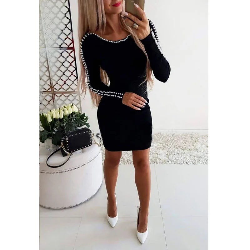 Winter Warm Ladies Women Long Sleeve Dress Bodycon Casual Slim Crew Neck Bodycon Sweater Short Mini Dress
Winter Warm Ladies Women Long Sleeve Dress Bodycon Casual Slim Crew Neck Bodycon Sweater Short Mini Dress