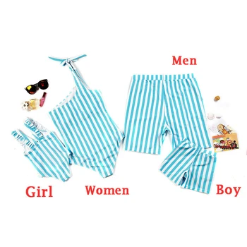 Family Swimwear Matching Swimsuit Striped Mommy And Me Swimsuit Men Swimming Trunks Women One Piece Swimwear Kids Bathing Suit
Family Swimwear Matching Swimsuit Striped Mommy And Me Swimsuit Men Swimming Trunks Women One Piece Swimwear Kids Bathing Suit