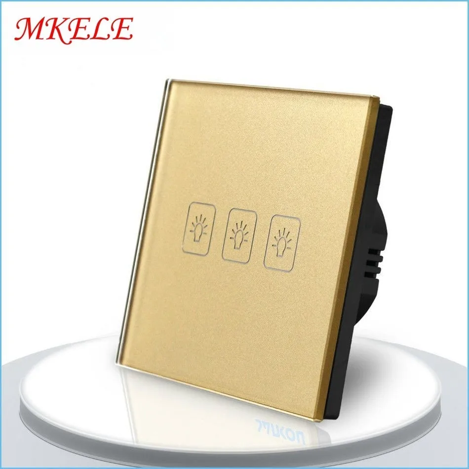 Hot Sale EU Standard 3 Gang 1 Way Touch Switch Gold Touch Screen Wall Switch Wall Socket For Lamp Quality Assurance
Hot Sale EU Standard 3 Gang 1 Way Touch Switch Gold Touch Screen Wall Switch Wall Socket For Lamp Quality Assurance