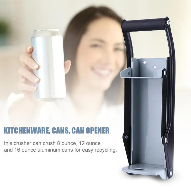 16oz Beer Can Crusher Wall Mounted Hand Push Soda Cans Bottle Opener Iron Bottle Crushing Recycling Tool Accessory
16oz Beer Can Crusher Wall Mounted Hand Push Soda Cans Bottle Opener Iron Bottle Crushing Recycling Tool Accessory