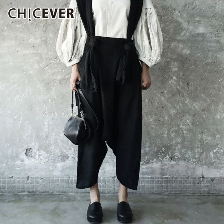 CHICEVER Spring Looose Plus Size Casual Harem Overalls Pants Elastic Waist Irregular Ankle-length Women Pant 2019 Fashion New
CHICEVER Spring Looose Plus Size Casual Harem Overalls Pants Elastic Waist Irregular Ankle-length Women Pant 2019 Fashion New