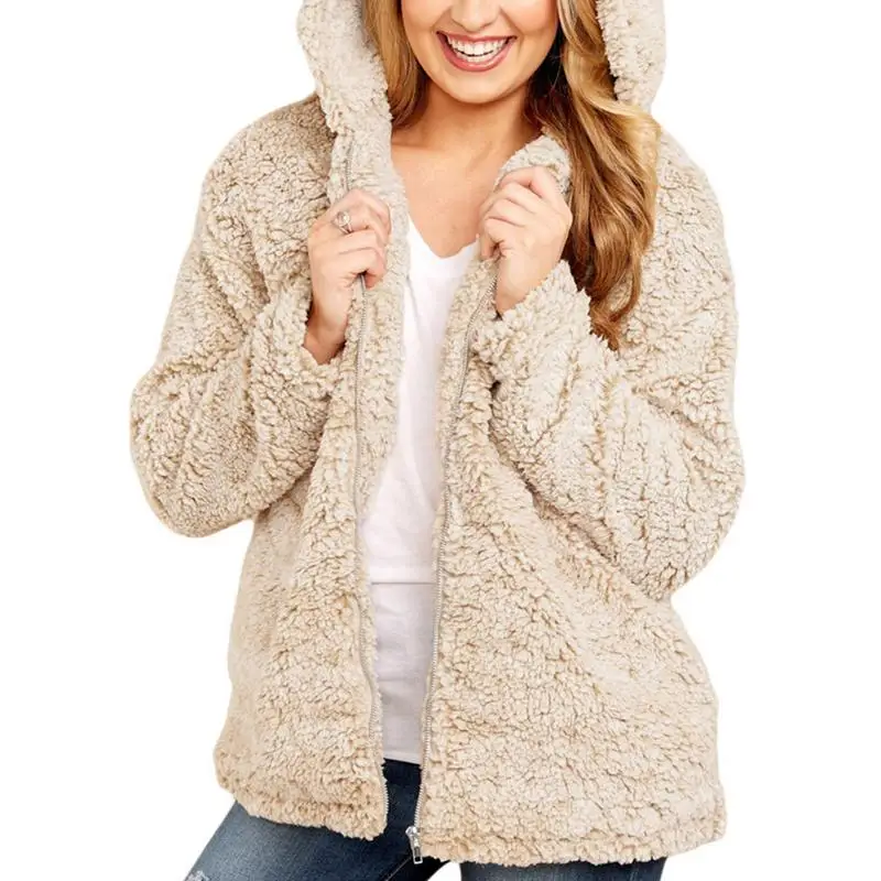 Fashion Plush Comfortable Soft Warm Solid Color Loose Hooded Cardigan Zipper Long Sleeve Jacket S-XL Autumn Winter Faux Fur Coat
Fashion Plush Comfortable Soft Warm Solid Color Loose Hooded Cardigan Zipper Long Sleeve Jacket S-XL Autumn Winter Faux Fur Coat