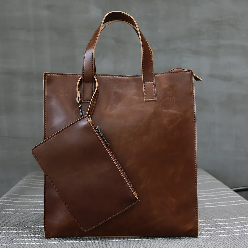 2019 Designer Men's Briefcase Vintage Handbag Crazy Horse Leather Crossbody Business Laptop Men Travel BagsCapacity Shoulder Bag
2019 Designer Men's Briefcase Vintage Handbag Crazy Horse Leather Crossbody Business Laptop Men Travel BagsCapacity Shoulder Bag