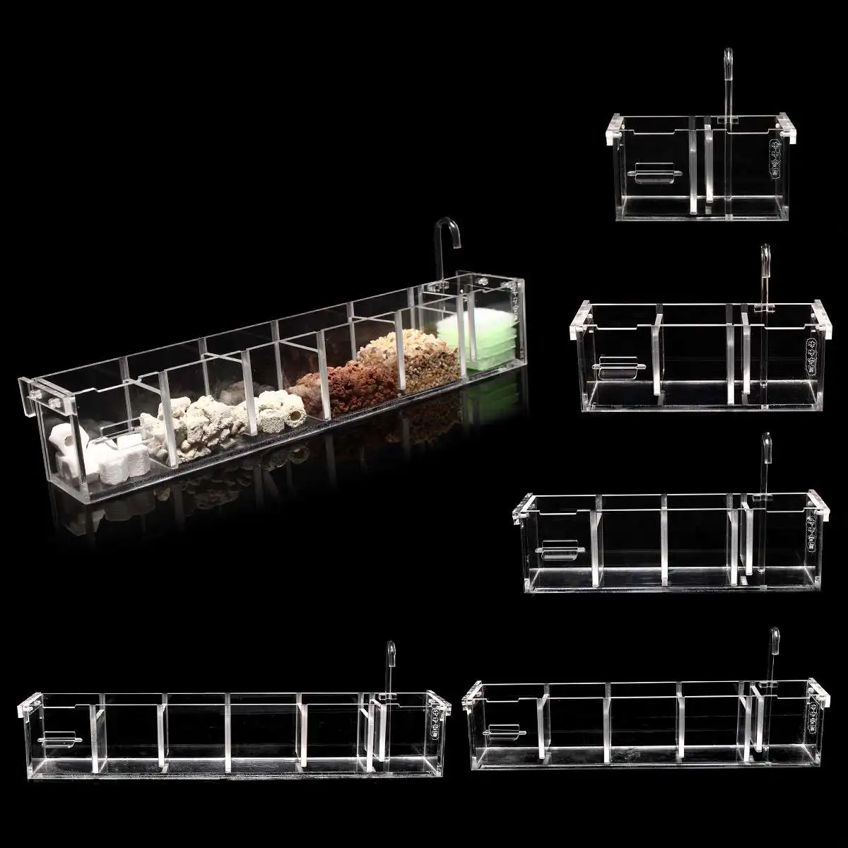 Acrylic Aquarium Fish Tank Filter Box Water Pump External Hanging Water Purifier Aquatic Pet Cage Filters Accessories 2-6 Grids
Acrylic Aquarium Fish Tank Filter Box Water Pump External Hanging Water Purifier Aquatic Pet Cage Filters Accessories 2-6 Grids