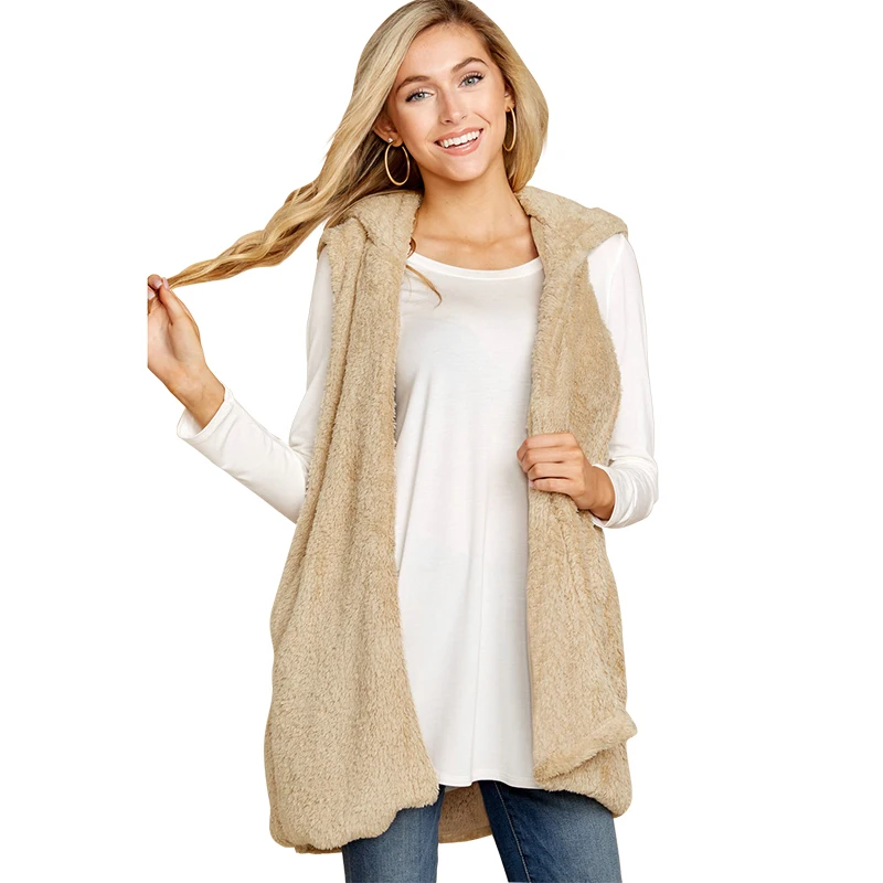 Fashion Women Faux Fur Hooded Coat Winter Cardigan Casual Slim Sleeveless Vest Jacket Outwear Overcoat Warm Fleece Waistcoat
Fashion Women Faux Fur Hooded Coat Winter Cardigan Casual Slim Sleeveless Vest Jacket Outwear Overcoat Warm Fleece Waistcoat