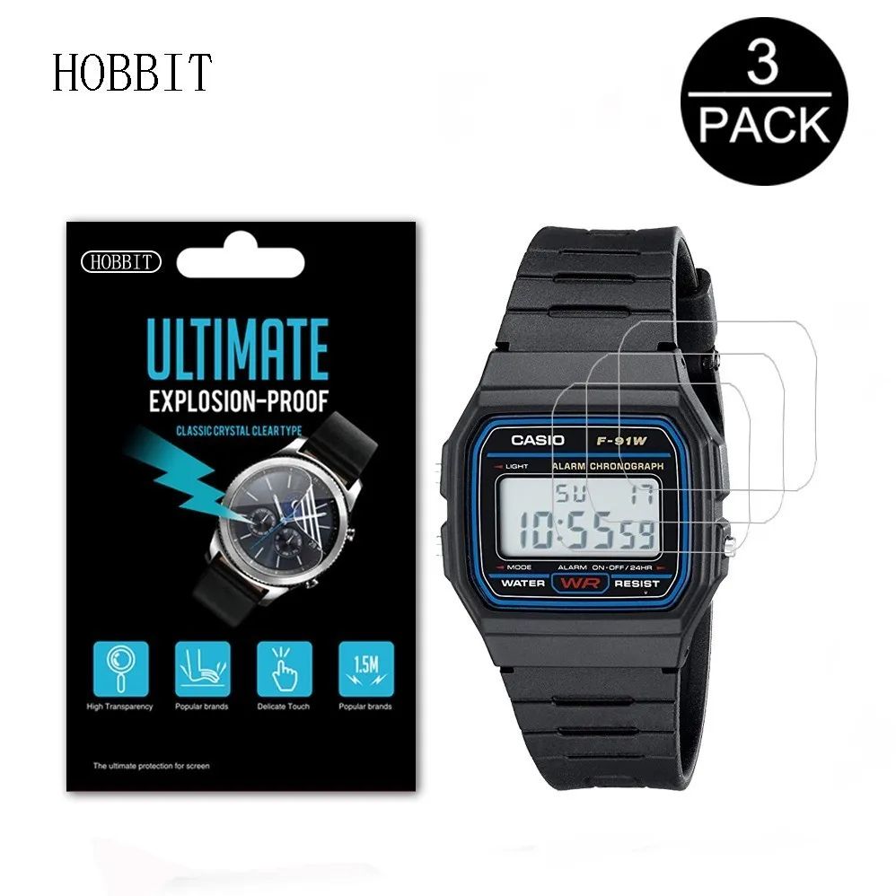 3Pack 5H Nano Explosion-proof Screen Protector for Casio Men's F91WM F-91WM Watch Screen Guard LCD Protection Film for CASIO
3Pack 5H Nano Explosion-proof Screen Protector for Casio Men's F91WM F-91WM Watch Screen Guard LCD Protection Film for CASIO