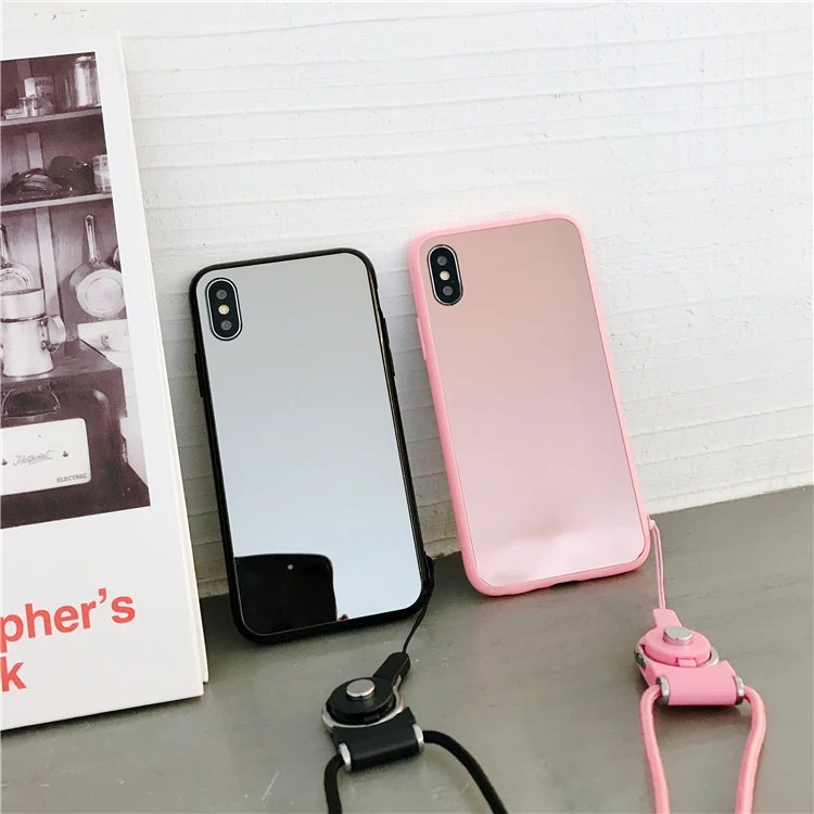 Simple Pure Mirror Couples Style Phone Cases For iPhone6 7 8 Case For iphone X XR XS MAX 8 Plus Couples Back Cover With the Rope
Simple Pure Mirror Couples Style Phone Cases For iPhone6 7 8 Case For iphone X XR XS MAX 8 Plus Couples Back Cover With the Rope
