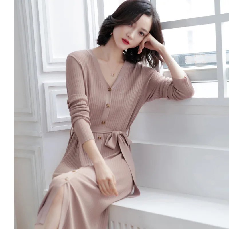 Spring and Autumn Ice Silk Dress 2019 New Women's Long Solid Color Fairy Was Thin Black Cardigan Dress Female Sukienka Letnia
Spring and Autumn Ice Silk Dress 2019 New Women's Long Solid Color Fairy Was Thin Black Cardigan Dress Female Sukienka Letnia