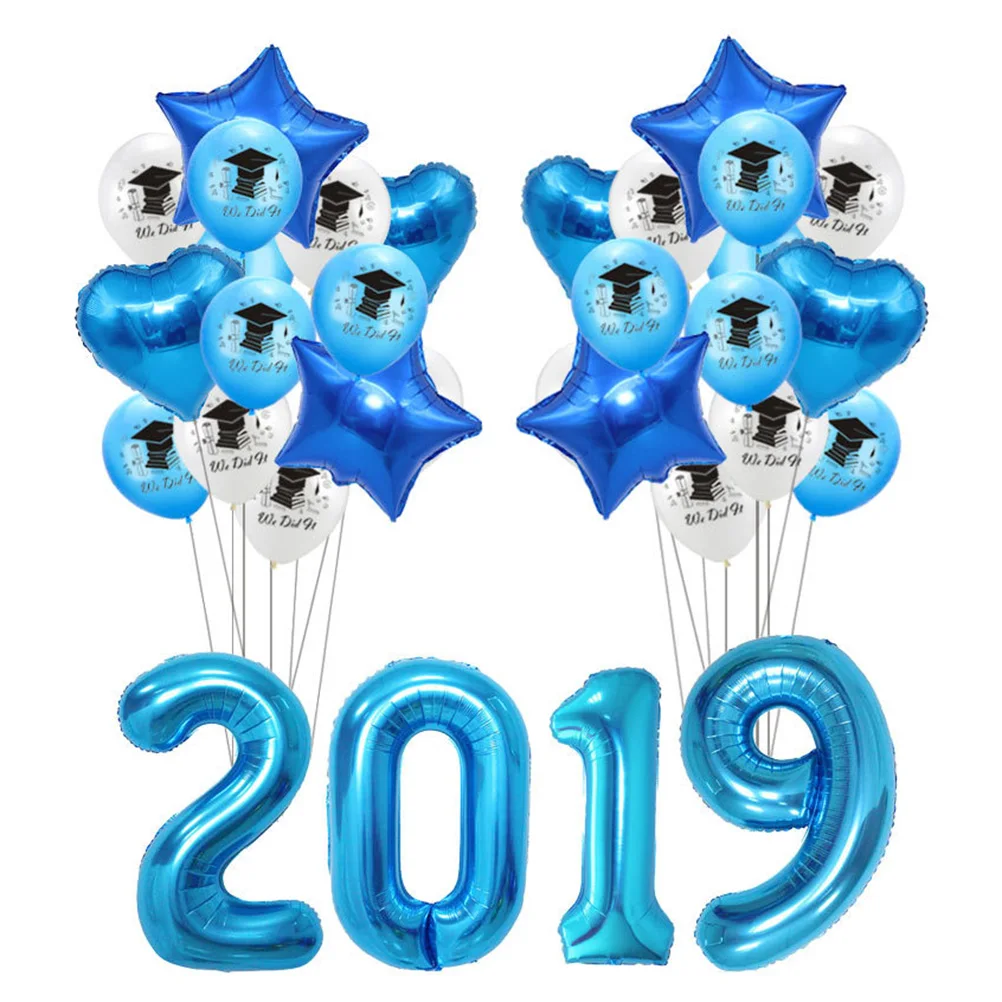 2019 Graduation Balloons Foil Balloons Heart Star Foil Balloons And Round Latex Balloons Graduation Party Supplies Decoration
2019 Graduation Balloons Foil Balloons Heart Star Foil Balloons And Round Latex Balloons Graduation Party Supplies Decoration