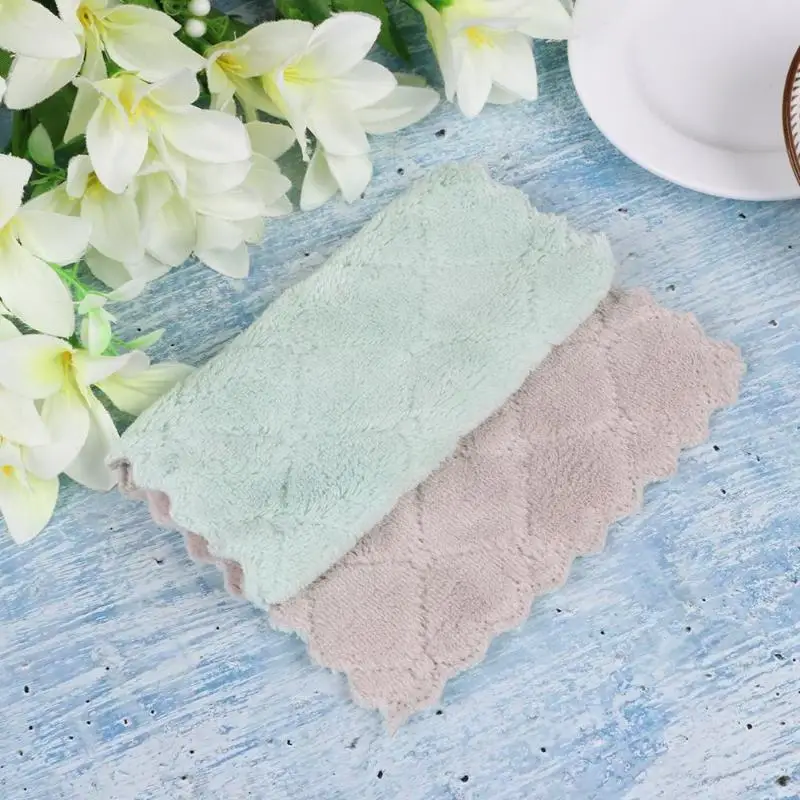 Super Absorbent Microfiber Thicken Double Layer Kitchen Dish Cloth Cleaning Cloths Tableware Cleaning Towel Kitchen Tools
Super Absorbent Microfiber Thicken Double Layer Kitchen Dish Cloth Cleaning Cloths Tableware Cleaning Towel Kitchen Tools