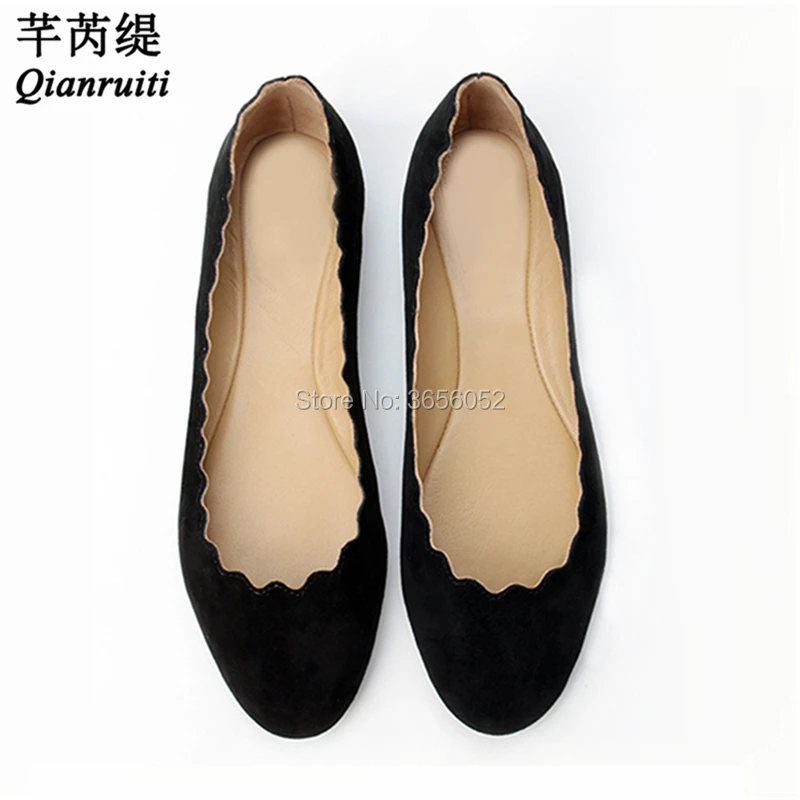 Qianruiti Sapato Feminino Round Toe Scalloped Slip On Women Loafers Casual Shoes Female Black White Red Purple Pink Ballet Flats
Qianruiti Sapato Feminino Round Toe Scalloped Slip On Women Loafers Casual Shoes Female Black White Red Purple Pink Ballet Flats