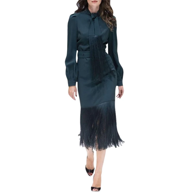 woman two piece outfit set 2 piece suit tassel strap bow tie collar long sleeve womens luxury shirts + tassel skirt midi skirt
woman two piece outfit set 2 piece suit tassel strap bow tie collar long sleeve womens luxury shirts + tassel skirt midi skirt