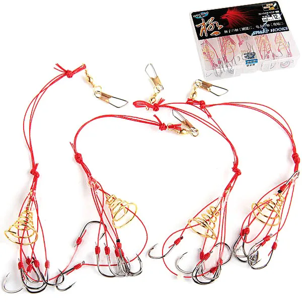 12# Handmade All Directional Fishing Hooks Hooklets with Luminous Tubes for Angler (4 pcs/set)
12# Handmade All Directional Fishing Hooks Hooklets with Luminous Tubes for Angler (4 pcs/set)