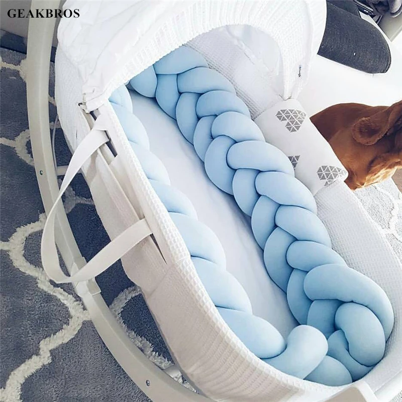 2M/3M Baby Bed Bumper Nodic Knot Newborn Bumper Long Knotted Braid Protector Pillow Baby Bed Bumper in the Crib Infant Room Deco
2M/3M Baby Bed Bumper Nodic Knot Newborn Bumper Long Knotted Braid Protector Pillow Baby Bed Bumper in the Crib Infant Room Deco