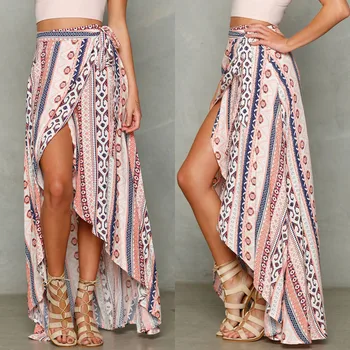 Fashion Casual Loose Print Women Boho Long Chiffon Skirt Beach Cover Up Split Skirt Asymmetrical Summer Clothes
Fashion Casual Loose Print Women Boho Long Chiffon Skirt Beach Cover Up Split Skirt Asymmetrical Summer Clothes