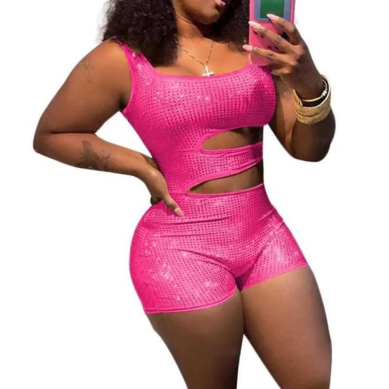 Women Short Playsuits Sparkly Diamonds Streetwear Bodycon Overalls Sexy Summer Jumpsuit Romper Body Mujer Club One Peice Outfit
Women Short Playsuits Sparkly Diamonds Streetwear Bodycon Overalls Sexy Summer Jumpsuit Romper Body Mujer Club One Peice Outfit