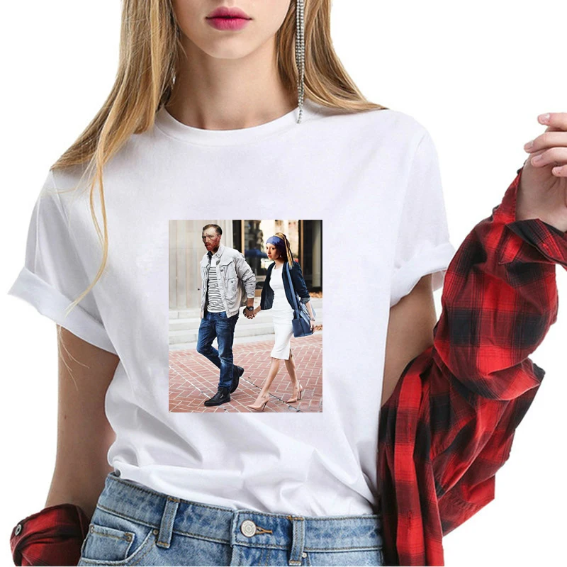 Van Gogh and His Girlfriend T Shirt Women Vogue Summer White T-shirts 100% Cotton Summer Super Soft Tops Lady Hipster T-Shirt
Van Gogh and His Girlfriend T Shirt Women Vogue Summer White T-shirts 100% Cotton Summer Super Soft Tops Lady Hipster T-Shirt