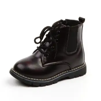 Patent leather girls boots children's shoes fashion side zipper children's bright leather boots casual non-slip boys Martin boot
Patent leather girls boots children's shoes fashion side zipper children's bright leather boots casual non-slip boys Martin boot