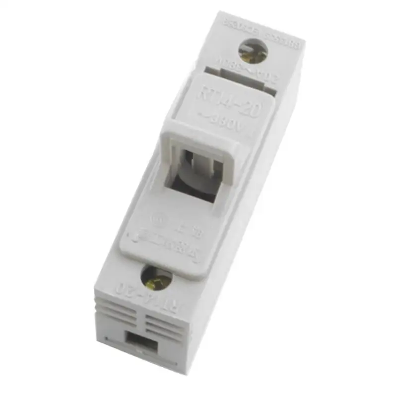 RT14-20 380V Fuse Holder for 10x38mm Rigid Plastic Metal Fusible Wire Matching Overload Protection
RT14-20 380V Fuse Holder for 10x38mm Rigid Plastic Metal Fusible Wire Matching Overload Protection