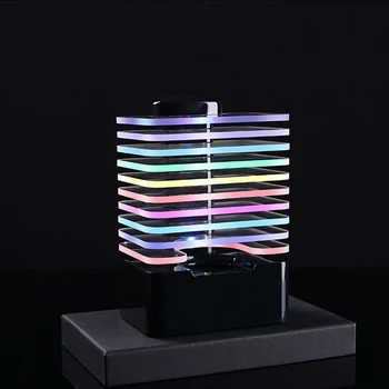 Portable Wireless Bluetooth Speaker LED Gradual Light Magic Square Tower Support TF Card Play Speaker
Portable Wireless Bluetooth Speaker LED Gradual Light Magic Square Tower Support TF Card Play Speaker