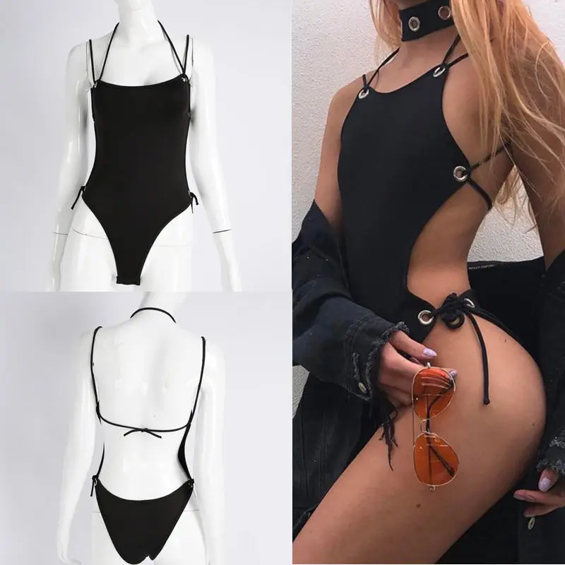One Piece Swimwear Women Bandage Backless Swimsuit Push-Up Bikini Triangle Summer Solid Black Bathing Suit Beachwear biquini
One Piece Swimwear Women Bandage Backless Swimsuit Push-Up Bikini Triangle Summer Solid Black Bathing Suit Beachwear biquini