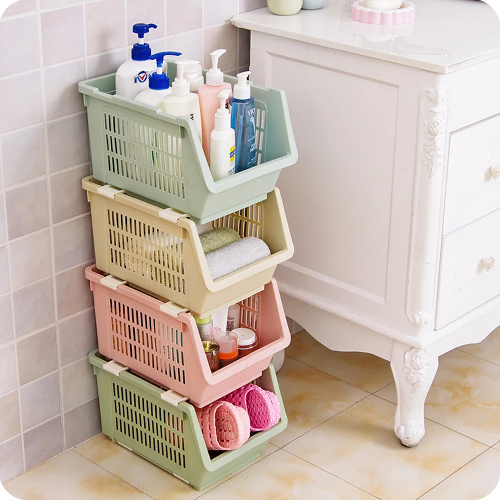 1 Pc Storage Basket Japanese-style Stackable Plastic Storage Shelf Collecting Basket Storage Container for Kitchen Home Bathroom
1 Pc Storage Basket Japanese-style Stackable Plastic Storage Shelf Collecting Basket Storage Container for Kitchen Home Bathroom