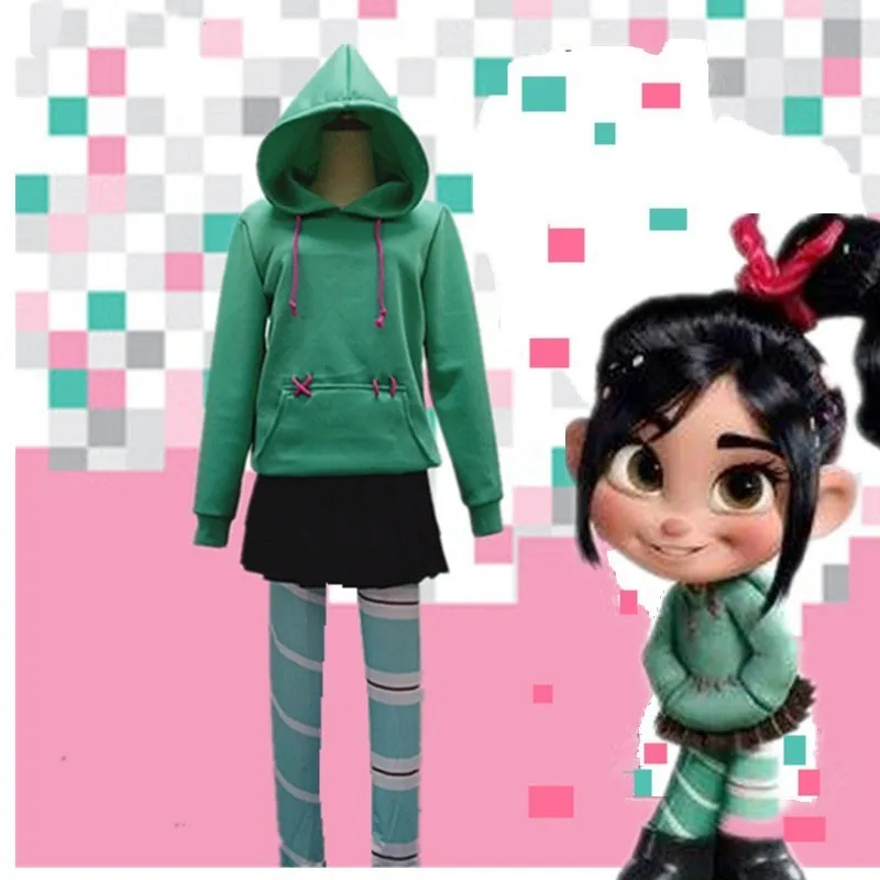 Mmgg Wreck-it Ralph Cosplay Costume Vanellope Von Schweetz Game Anime Hoodies Skirt Pantyhose Hairband For Kids Girl Women
Mmgg Wreck-it Ralph Cosplay Costume Vanellope Von Schweetz Game Anime Hoodies Skirt Pantyhose Hairband For Kids Girl Women