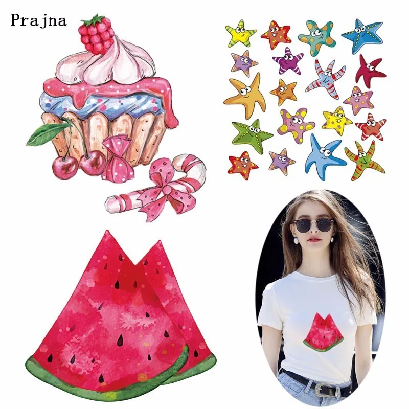 Prajna Cartoon Summer Food Transfer Vinyl Watermelon Ice Cream Ironing Heat Transfer For Cloth Cake Star Lovely Style Sticker H
Prajna Cartoon Summer Food Transfer Vinyl Watermelon Ice Cream Ironing Heat Transfer For Cloth Cake Star Lovely Style Sticker H