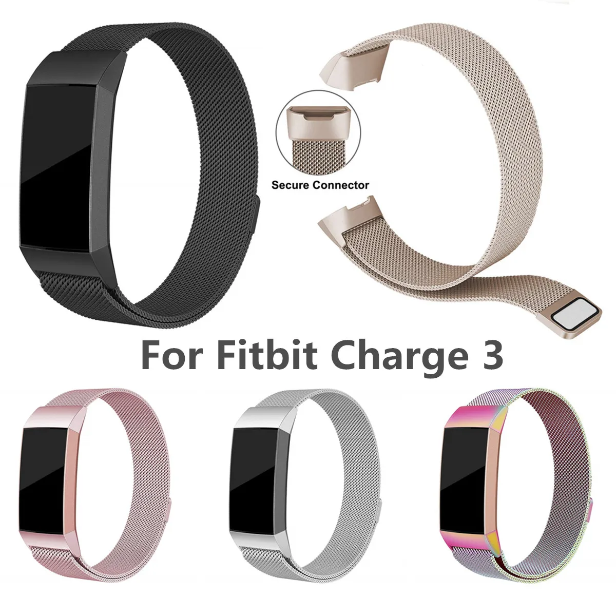 for Fitbit Charge 3 Bands Strap Stainless Steel Metal Wristbands Strap Rainbow Bling fit bit charge 3 replacement bands women
for Fitbit Charge 3 Bands Strap Stainless Steel Metal Wristbands Strap Rainbow Bling fit bit charge 3 replacement bands women
