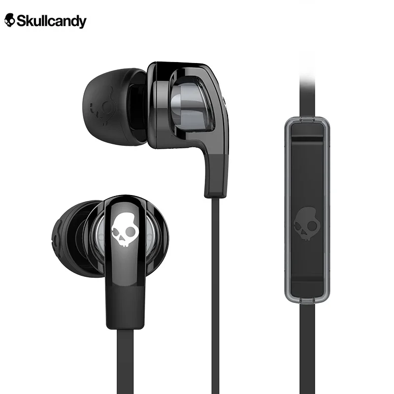 

Original Skullcandy Smokin Buds 2 Earphones 1.2M Sound Insulation In-Ear Headphone with Waterproof Mic Portable Folding Design