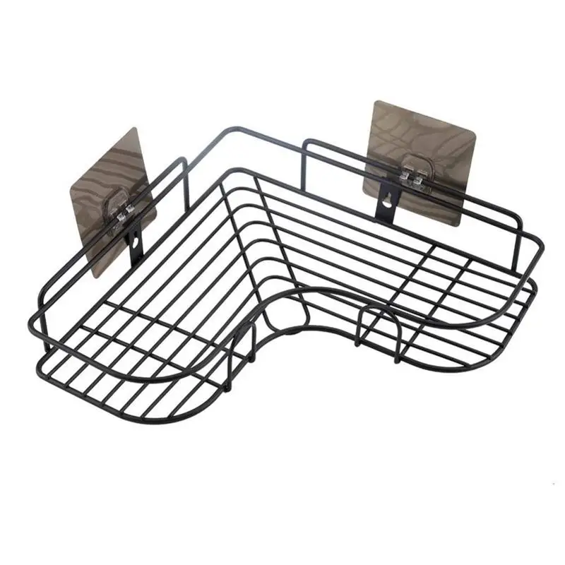 Adhesive Wall-Mounted Bathroom Storage Rack Towels Shampoo Corner Shelf Hooks Holder Kitchen Storage Basket
Adhesive Wall-Mounted Bathroom Storage Rack Towels Shampoo Corner Shelf Hooks Holder Kitchen Storage Basket