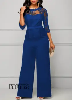 Ladies Solid O-Neck Bodycon Lace Jumpsuit Romper Women Autumn Long Sleeve Sexy Clubwear Playsuit
Ladies Solid O-Neck Bodycon Lace Jumpsuit Romper Women Autumn Long Sleeve Sexy Clubwear Playsuit
