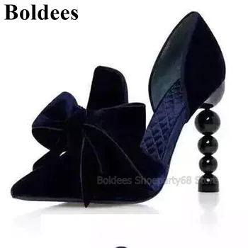 New Women Pearls Heel Shoes Fashion Big Size Medium Heels Sandals Pointed Toe Party Shoes Summer Butterfly-knot Suede Shoes
New Women Pearls Heel Shoes Fashion Big Size Medium Heels Sandals Pointed Toe Party Shoes Summer Butterfly-knot Suede Shoes
