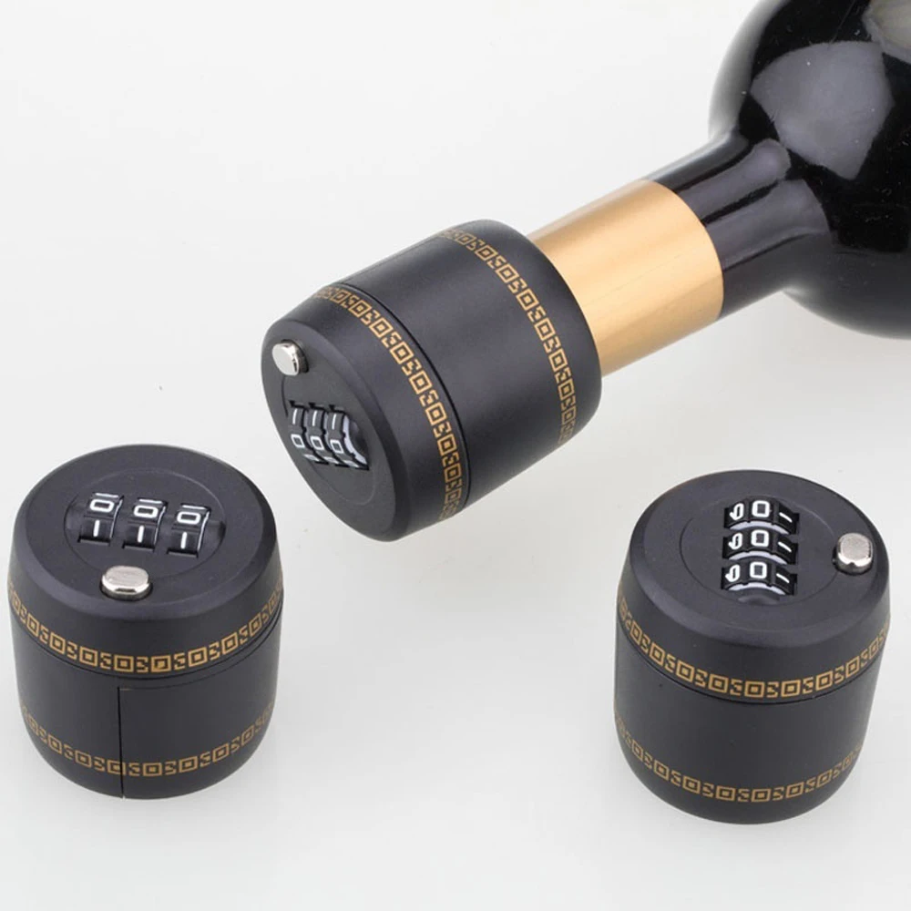 Combination Lock Wine Stopper Vacuum Plug Device Digital Coded Lock Plastic Bottle Password Lock Wine Tools
Combination Lock Wine Stopper Vacuum Plug Device Digital Coded Lock Plastic Bottle Password Lock Wine Tools