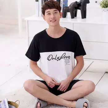 MISSKY 2019 New Men Pajama Sets Fashion Summer Lovely Cartoon Soft Milk Silk Home Wear Suit Male Lovers Clothes Sleepwear
MISSKY 2019 New Men Pajama Sets Fashion Summer Lovely Cartoon Soft Milk Silk Home Wear Suit Male Lovers Clothes Sleepwear