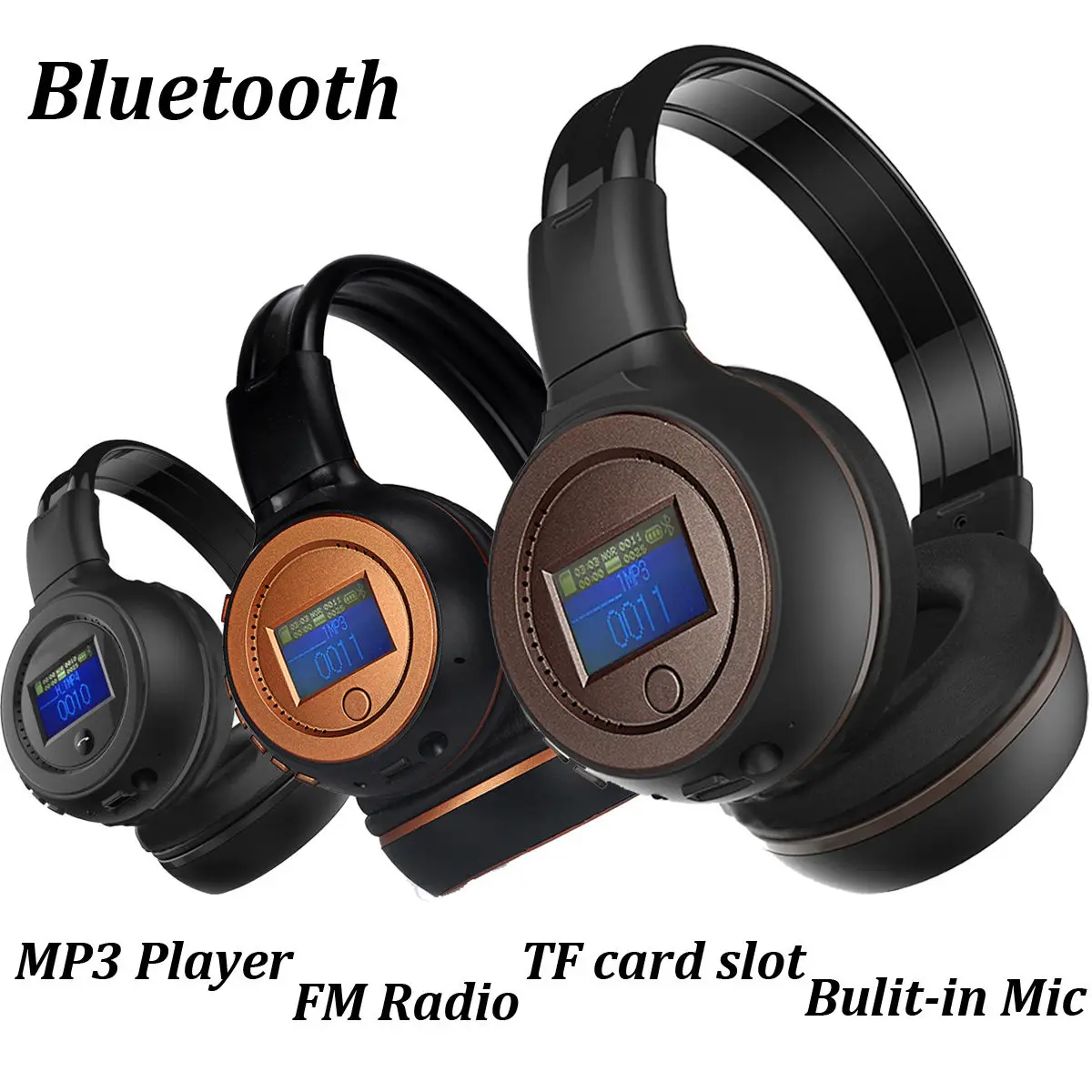 Hot 2019 Black 3.0 Stereo Bluetooth Wireless Headset Headphones With Call Microphone Earphones
Hot 2019 Black 3.0 Stereo Bluetooth Wireless Headset Headphones With Call Microphone Earphones