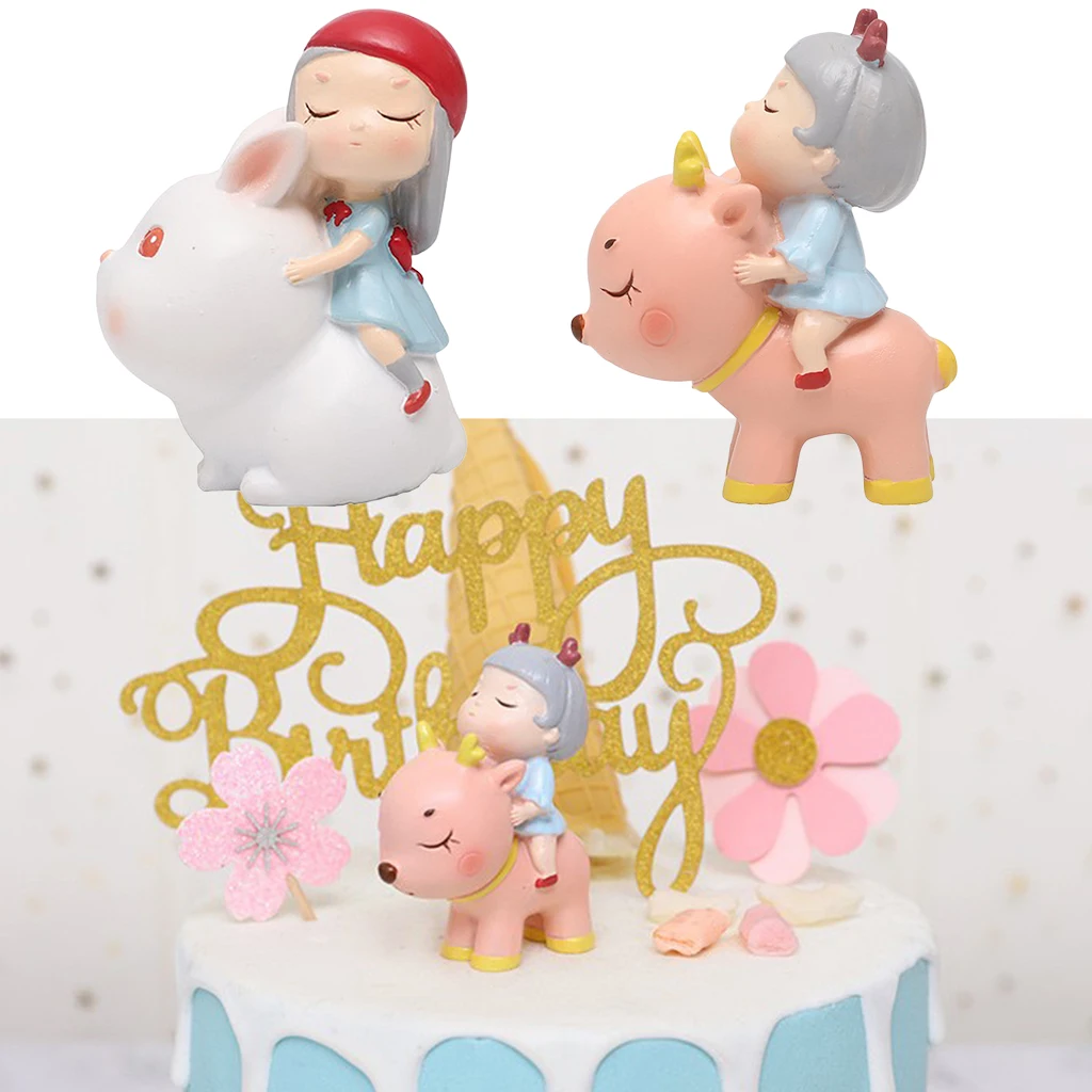 2 Pcs High Quality Cartoon Statuary Creative Cake Ornaments Deer+ Rabbit Shaped Models for Decorating Car Home Office Etc
2 Pcs High Quality Cartoon Statuary Creative Cake Ornaments Deer+ Rabbit Shaped Models for Decorating Car Home Office Etc