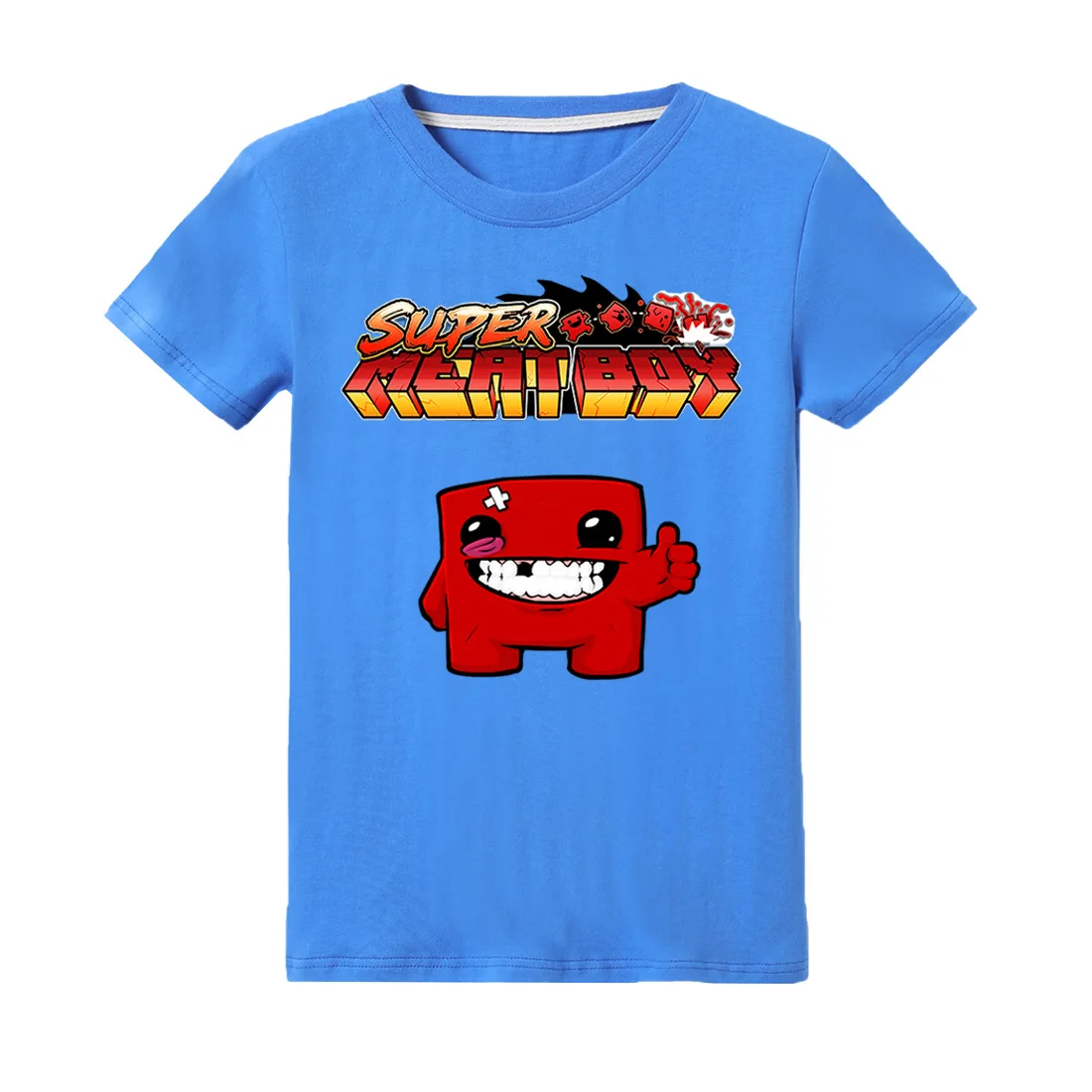 game Super Meat Boy print T-shirt children casual short-sleeved clothes boy t-shirts girl cartoon Tops Tees ajax 2018 2019 kids
game Super Meat Boy print T-shirt children casual short-sleeved clothes boy t-shirts girl cartoon Tops Tees ajax 2018 2019 kids