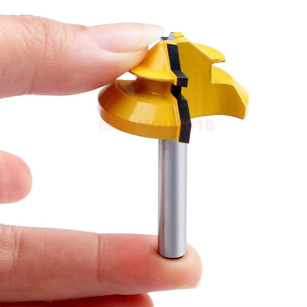 45 Degree Lock Miter Router Bit 1/2in or 1/4in Shank Tenon Chisel Cutter Woodworking Tool
45 Degree Lock Miter Router Bit 1/2in or 1/4in Shank Tenon Chisel Cutter Woodworking Tool
