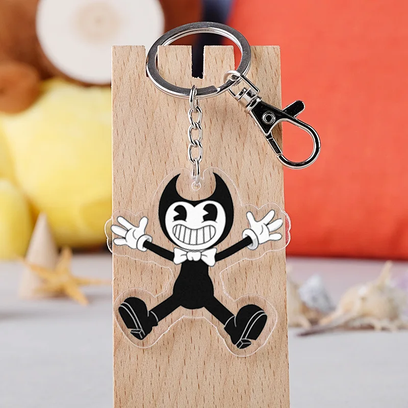 Horror Game Bendy and The Ink Machine Cosplay Keychain Acrylic Car Key Holder Chain Pendants Keyrings
Horror Game Bendy and The Ink Machine Cosplay Keychain Acrylic Car Key Holder Chain Pendants Keyrings