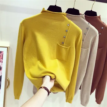 Half Turtleneck long Sleeve Knitted Sweater women tops slim Short Sleeve 5colors 2019 New Arrivals
Half Turtleneck long Sleeve Knitted Sweater women tops slim Short Sleeve 5colors 2019 New Arrivals