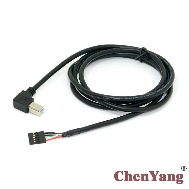 Chenyang 90 Degree Right Angled Type USB 2.0 B Male to Pitch 2.54mm 5pin Housing Cable 1.3m
Chenyang 90 Degree Right Angled Type USB 2.0 B Male to Pitch 2.54mm 5pin Housing Cable 1.3m